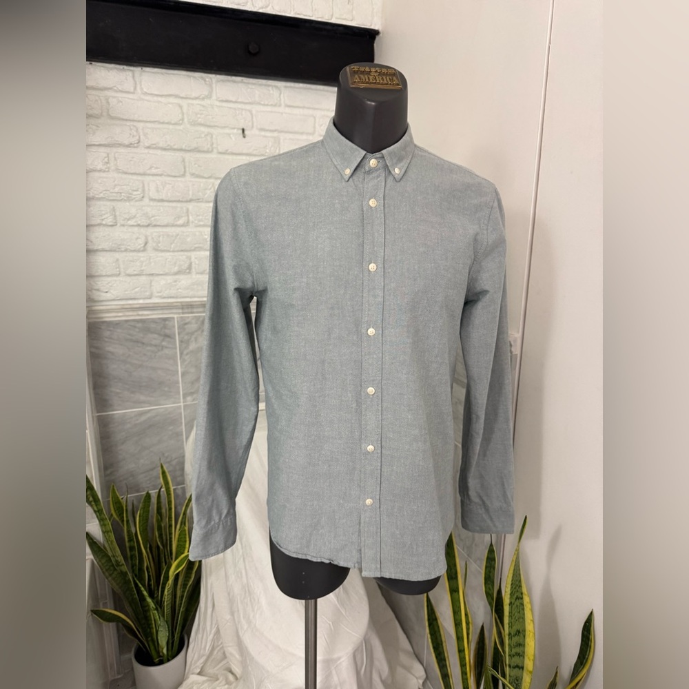 Armed Angel Men's Gray Button-Down Shirt worn once